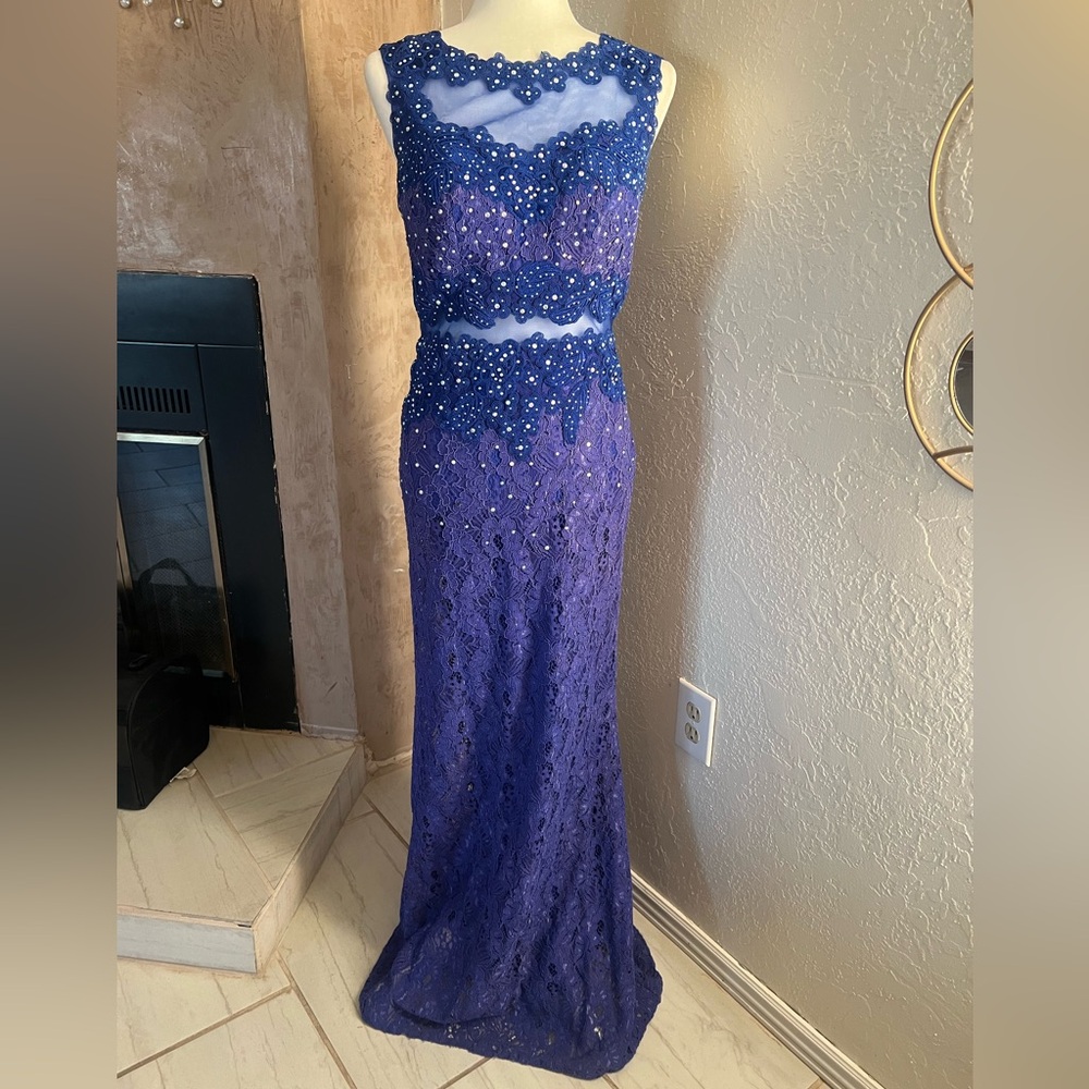 LEONIA LEE BLUE PROM/EVENING DRESS